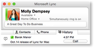 Lync för Mac i vassare version